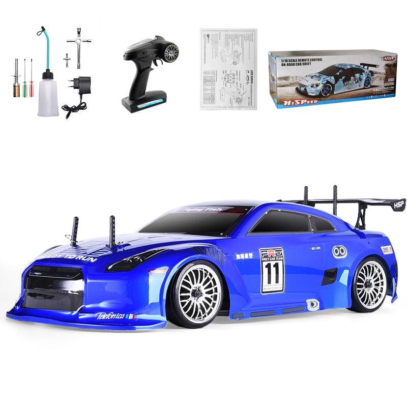 HSP RC Car 4WD 1:10 On-Road Racing Drift Vehicle | High-Speed Nitro Gas Power for Thrilling Remote Control Car Action
